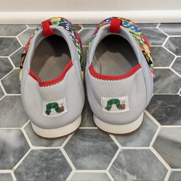 Teva X Eric Carle Hungry Caterpillar Collaboration Ember Mocs Slip On Shoes - Picture 5 of 9